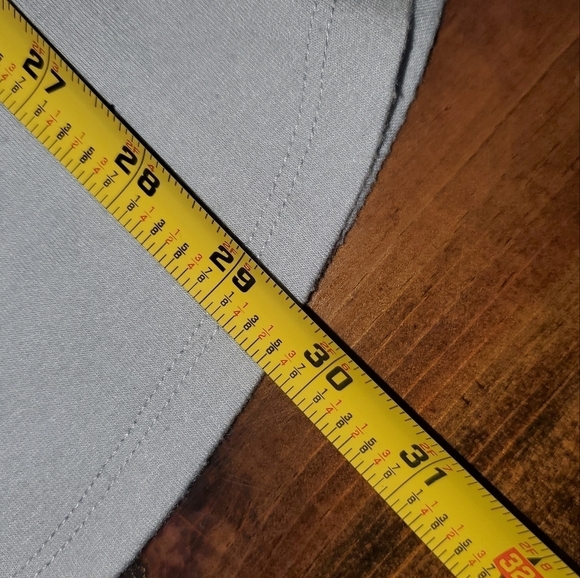 Zenana Premium Light Blue Long Sleeve Tee - Lace Button Detail On Sleeves -XL - Picture 6 of 8